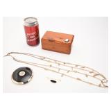 Coffre à bijoux, en bois, avec camée,