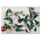 Lot de sapins de Noël de table, vintage