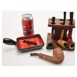 Support ï¿½ pipes, avec 4 pipes et cendrier