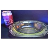 Bol en verre dï¿½pression jaune, ouraline,