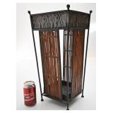 Porte-parpluie, en mï¿½tal et en bambou