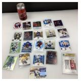 Lot de cartes de hockey, dont numerotï¿½e, gradï¿½e