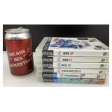 6 jeux PS3, dont 3 de hockey et 2 de soccer