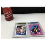 2 cartes gradï¿½es, Dave Cone Topps, 1988, 8 MNT,