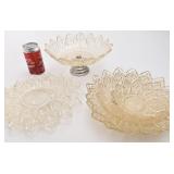 Plats de service Federal Glass, motif Petal