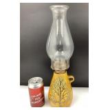 *Lampe ï¿½ l'huile signï¿½e F. Bouchard, faite au