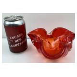 Vide-poches / cendrier, en verre soufflï¿½