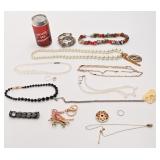 Lot de bijoux, dont Italie 925 et de Passillï¿½-