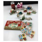 Articles de Noï¿½l vintage, dont maisons