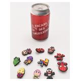 11 breloques pour chaussures, principalement