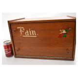 Boï¿½te ï¿½ pain, en bois