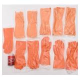 11 paires de gants en caoutchouc, small