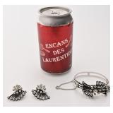 Ensemble bracelet et boucles d'oreilles Coro