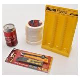 6 rubans adhï¿½sifs, support ï¿½ fusibles et couteau