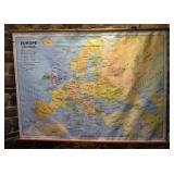 *Planisphï¿½re physique pï¿½dagogide, ï¿½ suspendre,