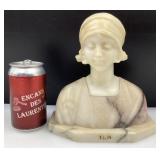 *Buste de femme antique, en marbre et en