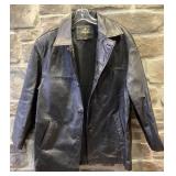 Manteau en cuir Trium, homme, large