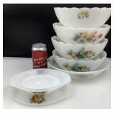 Lot de plats Arcopal, vintage