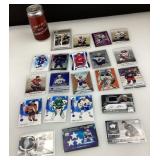 Lot de cartes de hockey, dont numerotï¿½e, patch