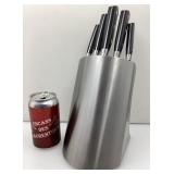 5 couteaux Chasseur avec bloc chromï¿½