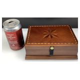 Coffret avec jeu de cribbage en bois, jeux de