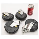 4 roues pivotantes, 5'', neuves