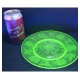 Assiette en verre dï¿½pression ouraline,