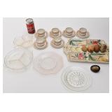 4 assiettes de service, plat ï¿½ oeufs, Italie,