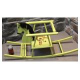 *Cheval ï¿½ bascule, en bois