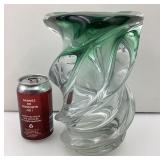 *Vase en cristal, soufflï¿½ ï¿½ la bouche, signï¿½