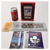 Lot thï¿½matique hockey, dont carte de Guy Lafleur