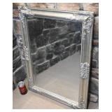 Miroir biseauté, encadré, le cadre mesure