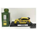 Voiture Ford Focus, en métal, 1:18, et banque