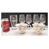 4 coupes SAQ Saint-Adolphe-d'Howard, verre