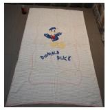 Couvre-lit de bébé Donald Duck, en chenille,