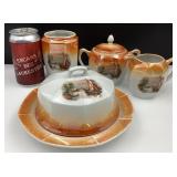 4 pièces en porcelaine Noritake, antiques