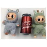 2 figurines / peluches Labubu