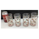 4 verres vintage