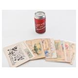 Lot de cartes postales anciennes et antiques,
