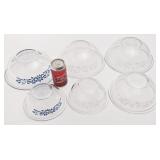 6 bols Pyrex, dont Colonial Mist