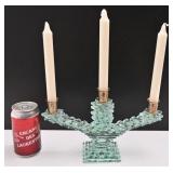 *Chandelier en verre, avec chandelles
