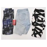 3 pantalons, femme, dont style rétro