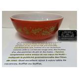 Rare Pyrex nesting golden leaf, promotionnel,