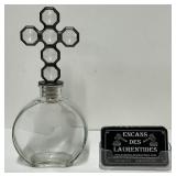 Bouteille religieuse, en verre