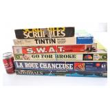 6 jeux de société, vintage,