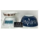 3 plats vintage, Pyrex, Federal Glass et JAJ
