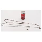 2 chapelets, dont Italie, et pendentif Orb, en
