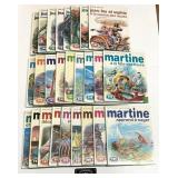 18 livres Martine et 8 de Jean-Lou et Sophie
