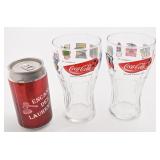 2 verres Coca-Cola, édition limitée, soccer,