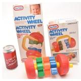 2 jouets de bébé Activity Wheel, vintage